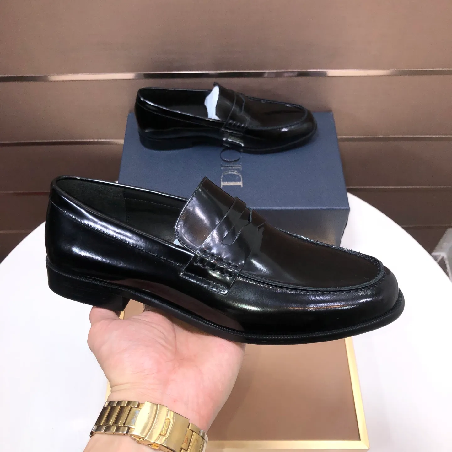 Men's shoes 💰580💰[Dior] (water-dyed cowhide lining) Dior original 1:1 high-quality factory, imported original materials, imported raw cowhide, water-dyed cowhide lining, original TPU outsole, code number: 39-44 (45 customized)